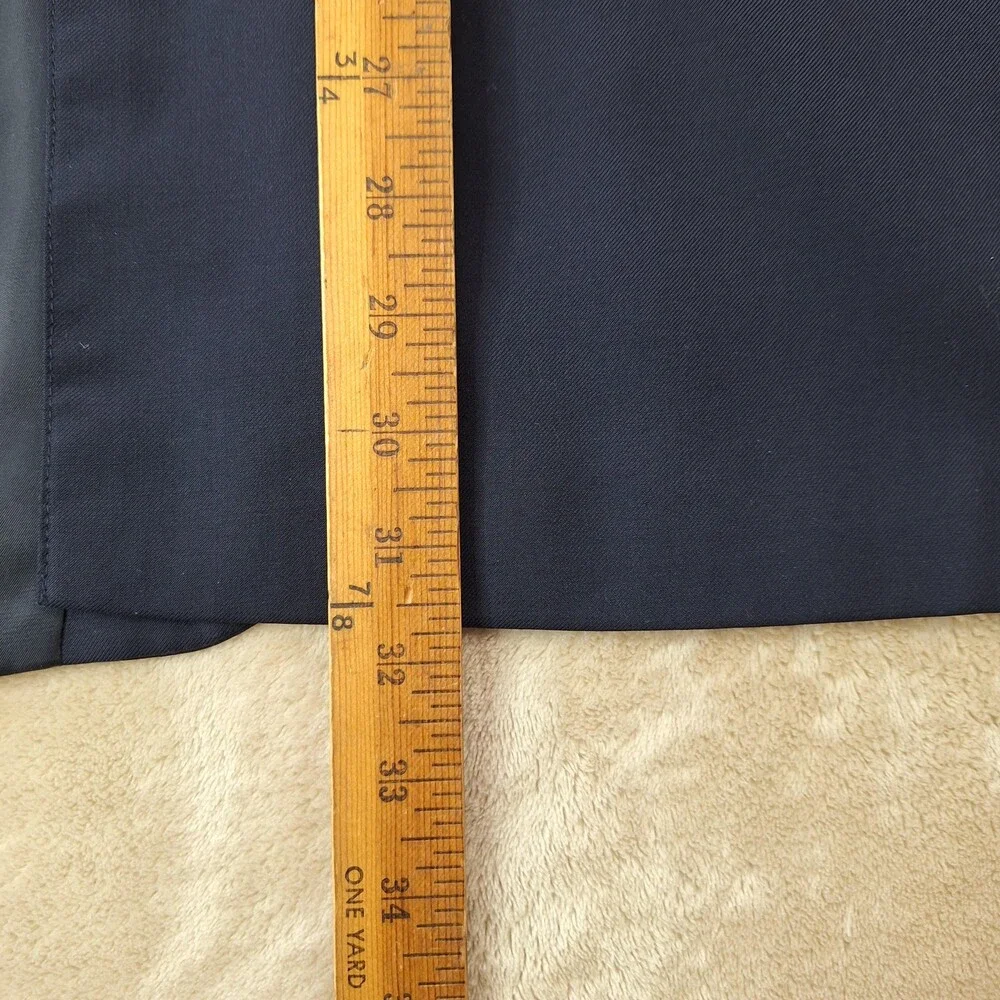 Ralph Lauren Blazer Mens 41R Navy 100% Wool Single Vent Gold Button Jacket